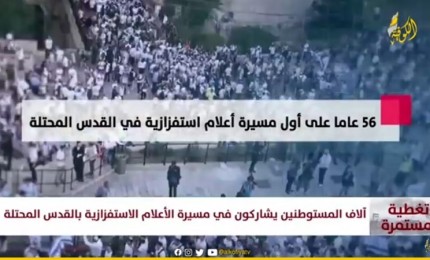56 عاما على أول مسيرة أعلام استيطانية في القدس المحتلة