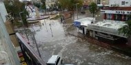 بالفيديو|| تل أبيب تغرق في مياه الأمطار