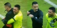 بالفيديو|| حارس مرمى يحرج الحكم بعد صافرة نهاية المباراة