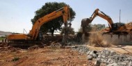 آليات الاحتلال تهدم غرفة زراعية في بلدة دوما جنوب نابلس