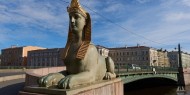 ترميم تماثيل أبو الهول في سانت بطرسبورغ