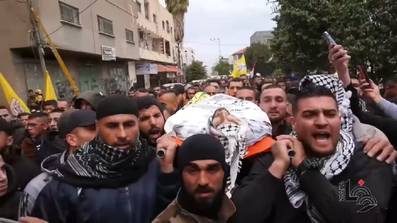 أرشيفية من تشييع الشهيد محمد حوشية من بلدة اليامون